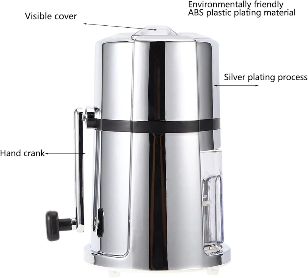 Crushed ice Maker,Handheld Eiscrusher, Eiszerkleinerer und Crushed Eismaschine Eiszerkleinerer Handh