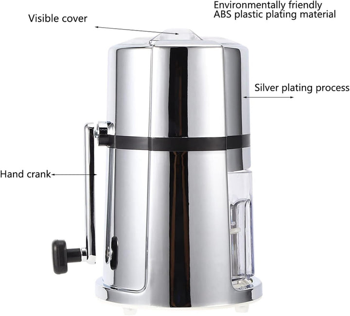 Crushed ice Maker,Handheld Eiscrusher, Eiszerkleinerer und Crushed Eismaschine Eiszerkleinerer Handh