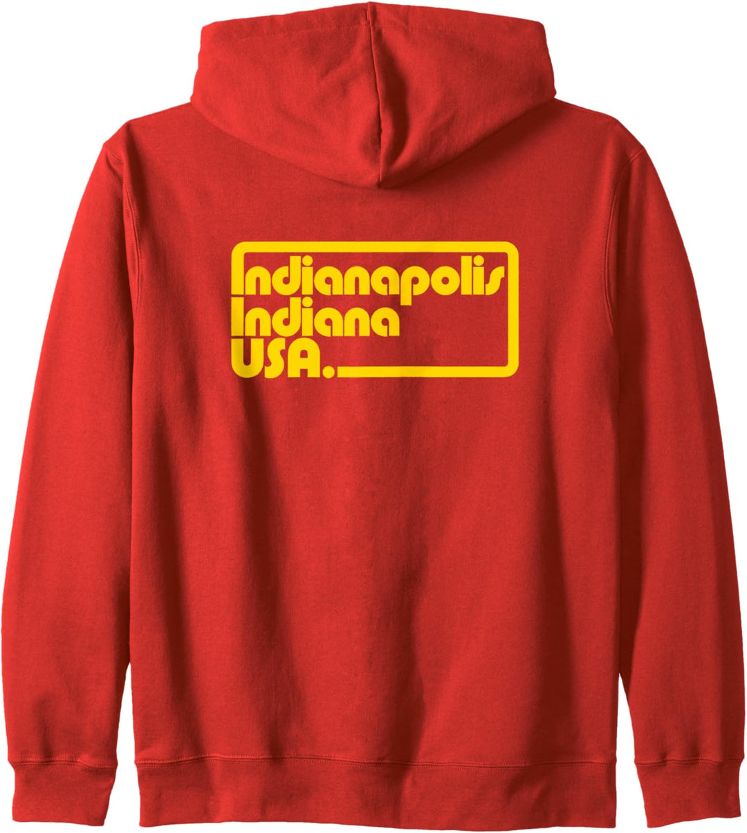 Indianapolis Indiana USA | Retro Rechteckige Rennbahn Kapuzenjacke