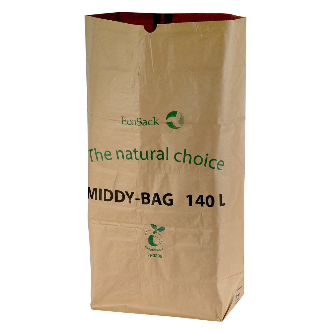 All-Green 140 Liter (140L) kompostierbare Papiermüllsäcke, 10 Müllsäcke