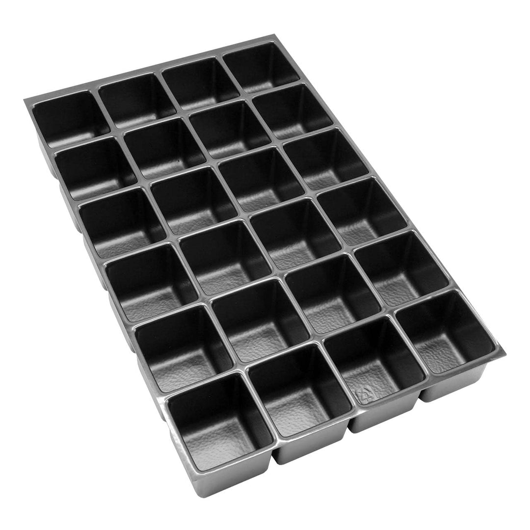 BISLEY MultiDrawer Schubladeneinsatz A4 24 Fächer für A4 Schubladen H 102, 87, 51 mm, Metall, 800 Ku