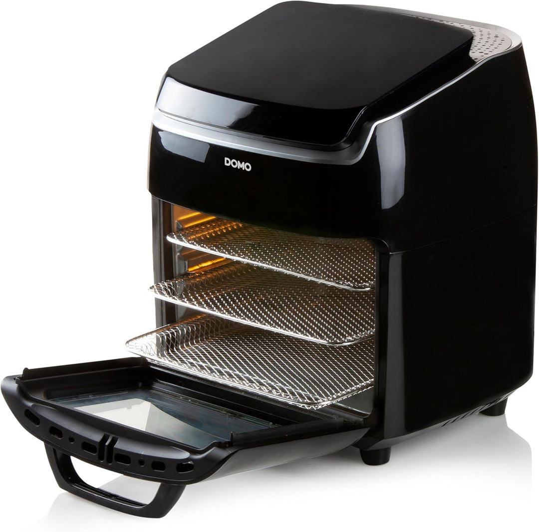 DOMO DO534FR Heissluftfritteuse - 3 in 1 Airfryer Friteuse - Ofen, Drehfunktion und Dörrautomat - 8