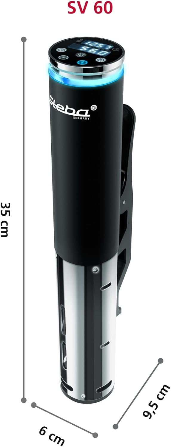 Steba Sous-Vide Stick, 1200 Watt, Temperatureinstellung bis 95°C, Touch-Display, 0,1°C Abweichung, P