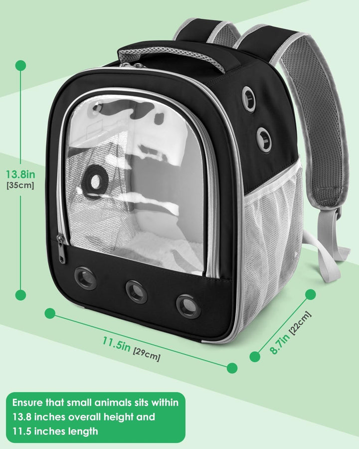 Meerschweinchen Rucksack Transportbox, Tragbare Kaninchen Reisetasche für Kleintiere – Ausgeh-Tasche