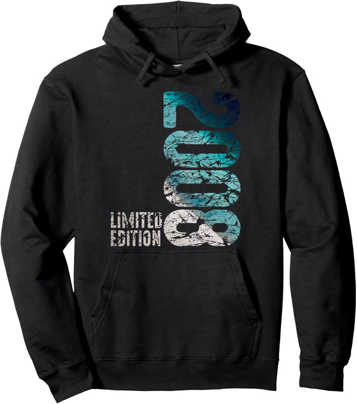 16. Geburtstag Junge Mädchen 16 Jahre 2008 Lustig Geschenk Pullover Hoodie