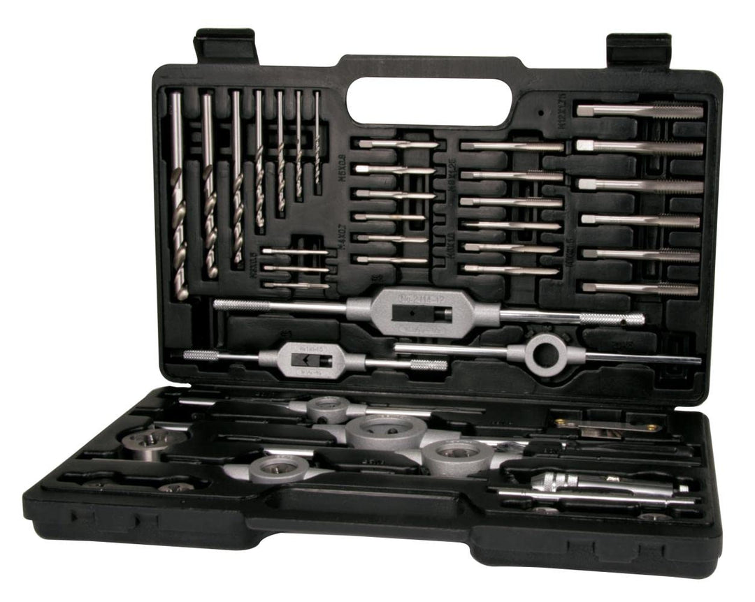 TERRAX by RUKO A245021 Gewindewerkzeugsatz 43 teilig + Dreher + Schablone