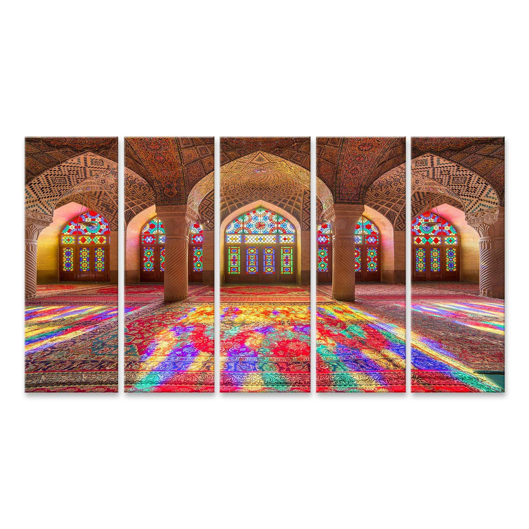 islandburner Bild auf Leinwand Nasir Al Mulk Moschee Shiraz Iran Bilder Wandbilder Poster Leinwand 1