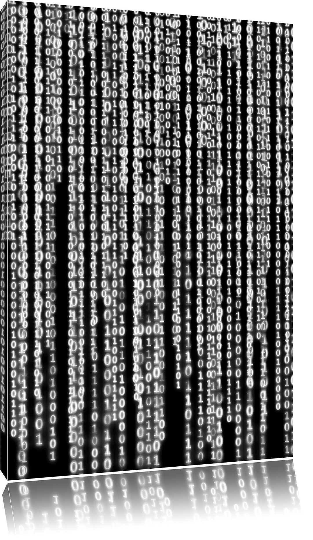 Monocrome, Matrix, Format: 100x70 auf Leinwand, XXL riesige Bilder fertig gerahmt mit Keilrahmen, Ku