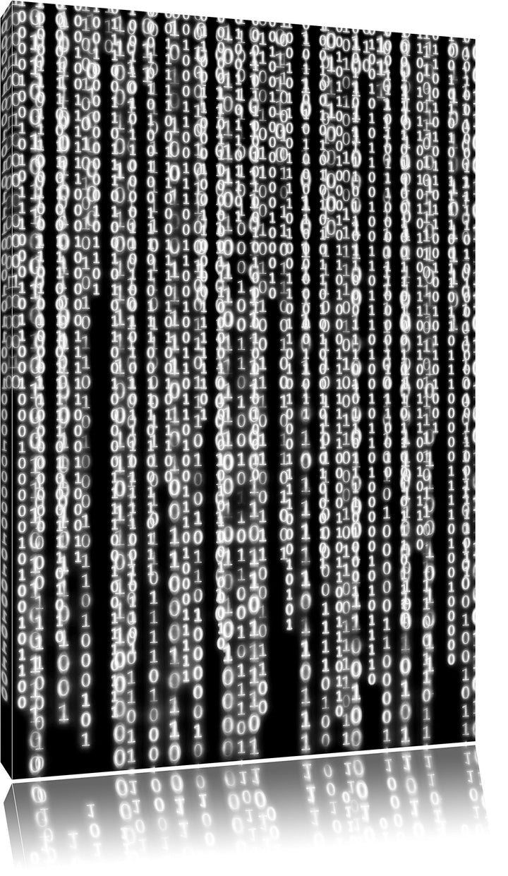 Monocrome, Matrix, Format: 100x70 auf Leinwand, XXL riesige Bilder fertig gerahmt mit Keilrahmen, Ku