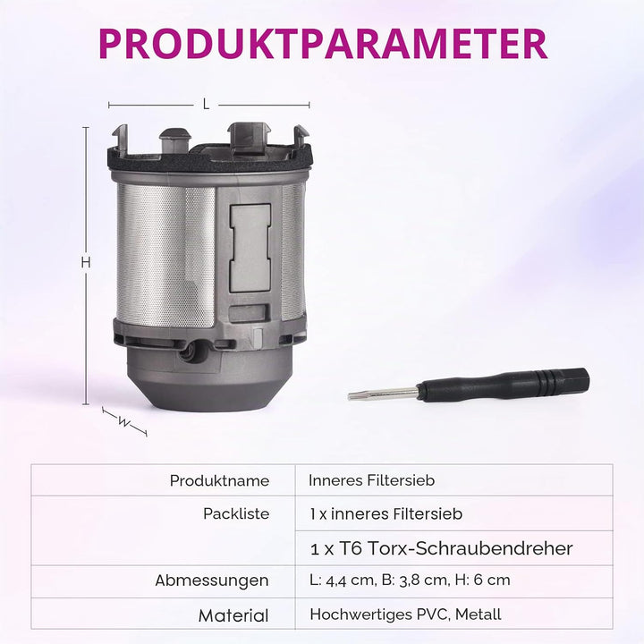 Innenfilter Ersatz für Hair Styler HS01 HS05 Modelle, Hair Styler Filter Lockenstab Inner Mesh Ersat