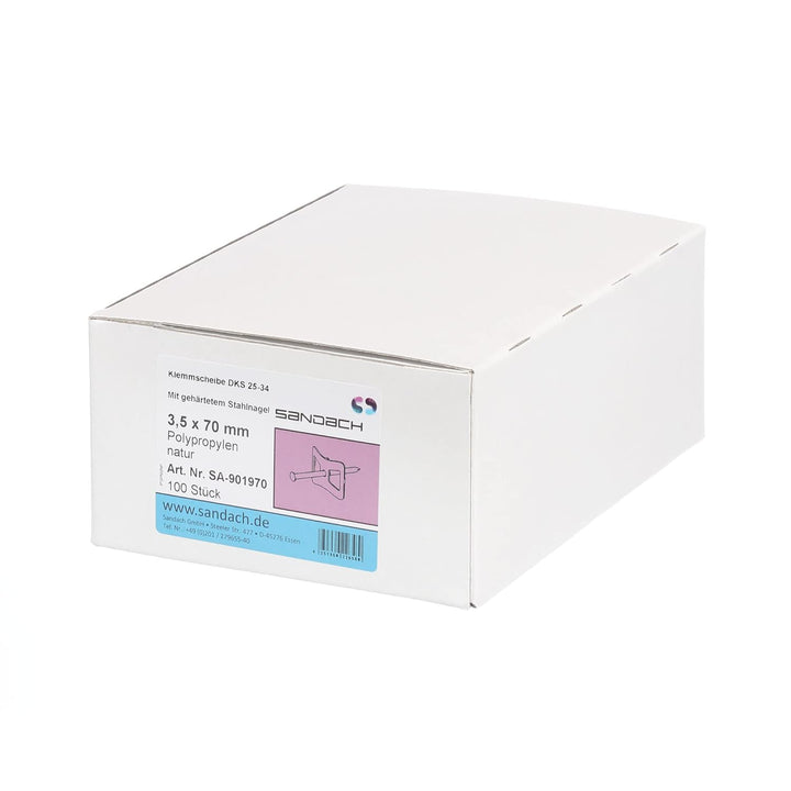 SD ProfiLine Nagelscheibe, 3,5 x 70 mm, mit Nagel, 100 Stück, 3,5 x 70 mm