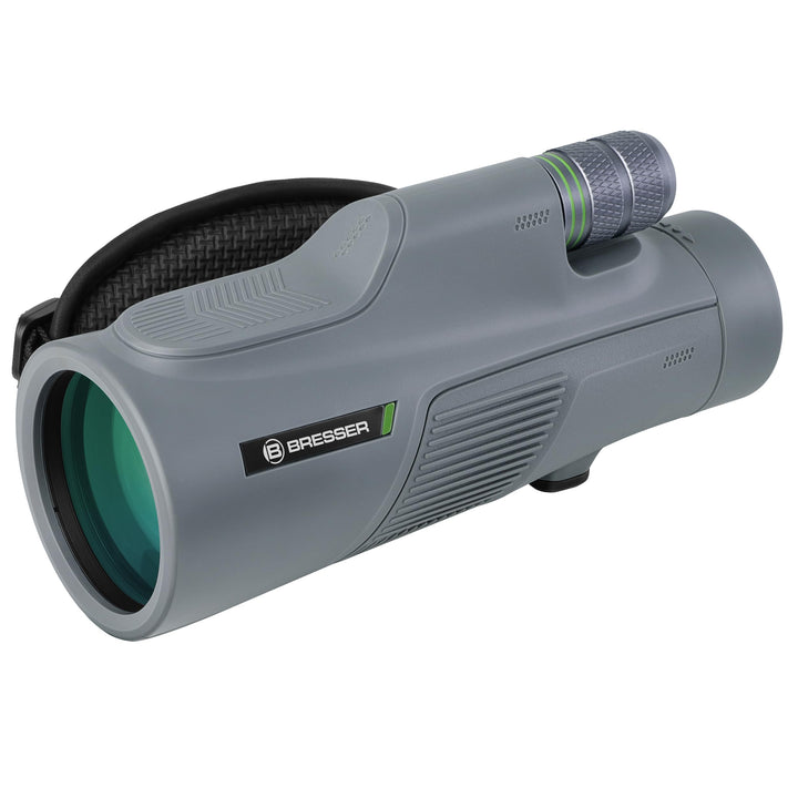 Bresser Monokular Wave 12x50 mit hoher Vergrösserung, hochwertigen Vergütungen und exzellentem BaK-4