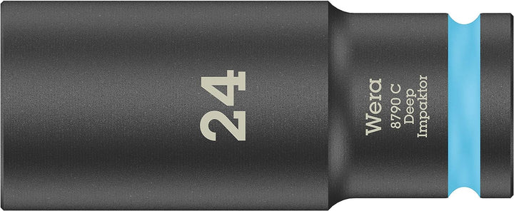 Wera 05004841001 8790 C Impaktor Deep Set 1, Steckschlüsseleinsatz Satz, 11-teilig Schwarz Single, S