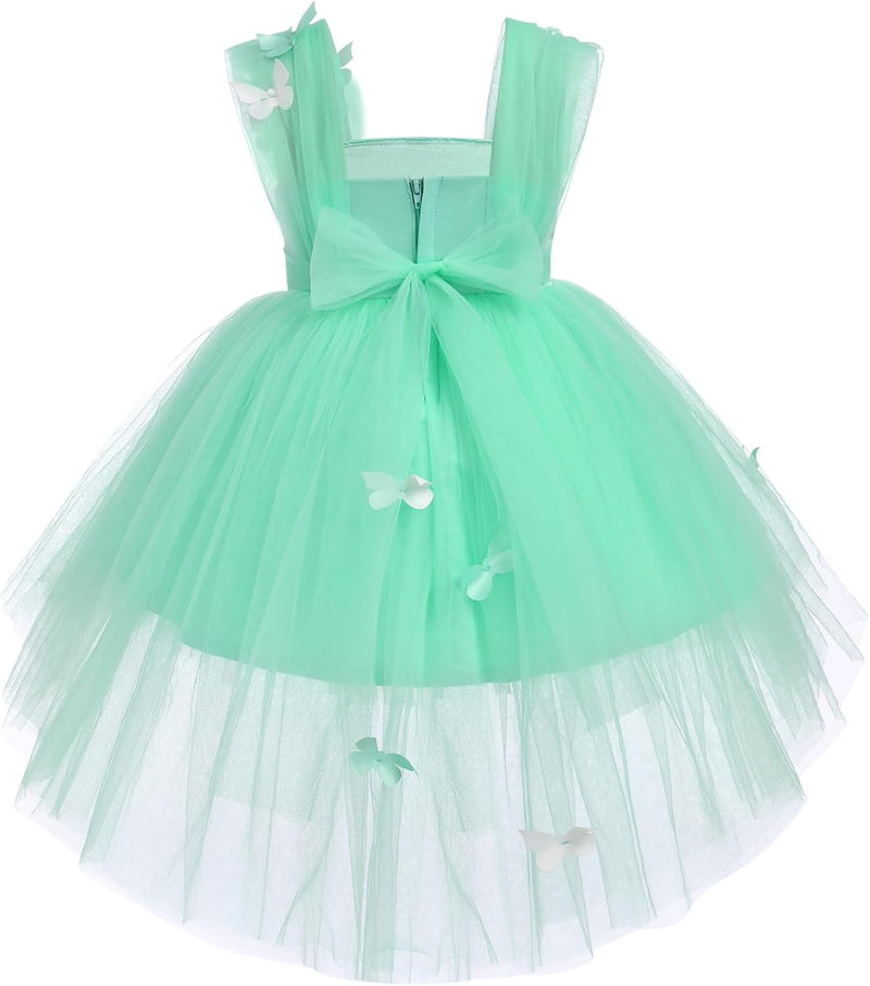 FYMNSI Baby Mädchen Prinzessin Kleid Blumenmädchenkleid Taufkleid Kleinkinder Schmetterling Festlich
