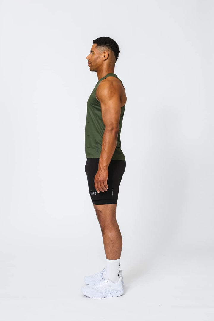 GORE WEAR Herren Singlet Contest Daily XL Utility Green, XL Utility Green