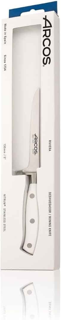 Arcos Serie Riviera Blanc - Ausbeinmesser - Klinge aus Nitrum geschmiedetem Edelstahl 130 mm - HandG