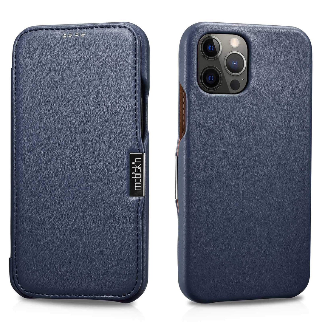 Mobiskin Hülle kompatibel mit Apple iPhone 12 PRO MAX (6,7 Zoll), Handyhülle mit echtem Leder, Case,