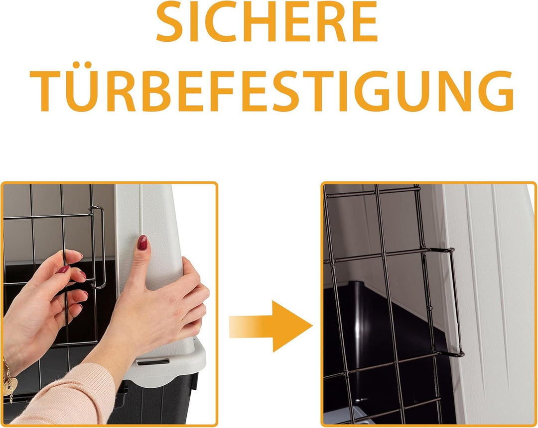 Ferplast Hundebox Auto für kleine Hunde ATLAS CAR MINI, Hundetransportbox, Tiertransportbox, 72 x 41