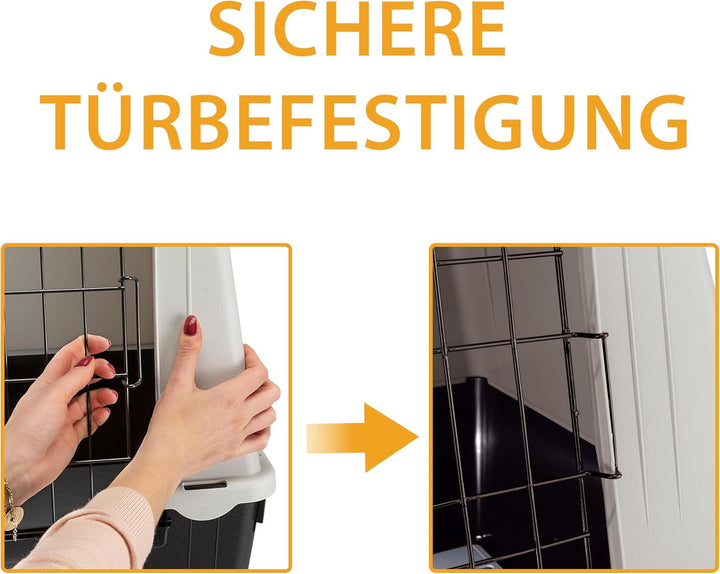 Ferplast Hundebox Auto für kleine Hunde ATLAS CAR MINI, Hundetransportbox, Tiertransportbox, 72 x 41