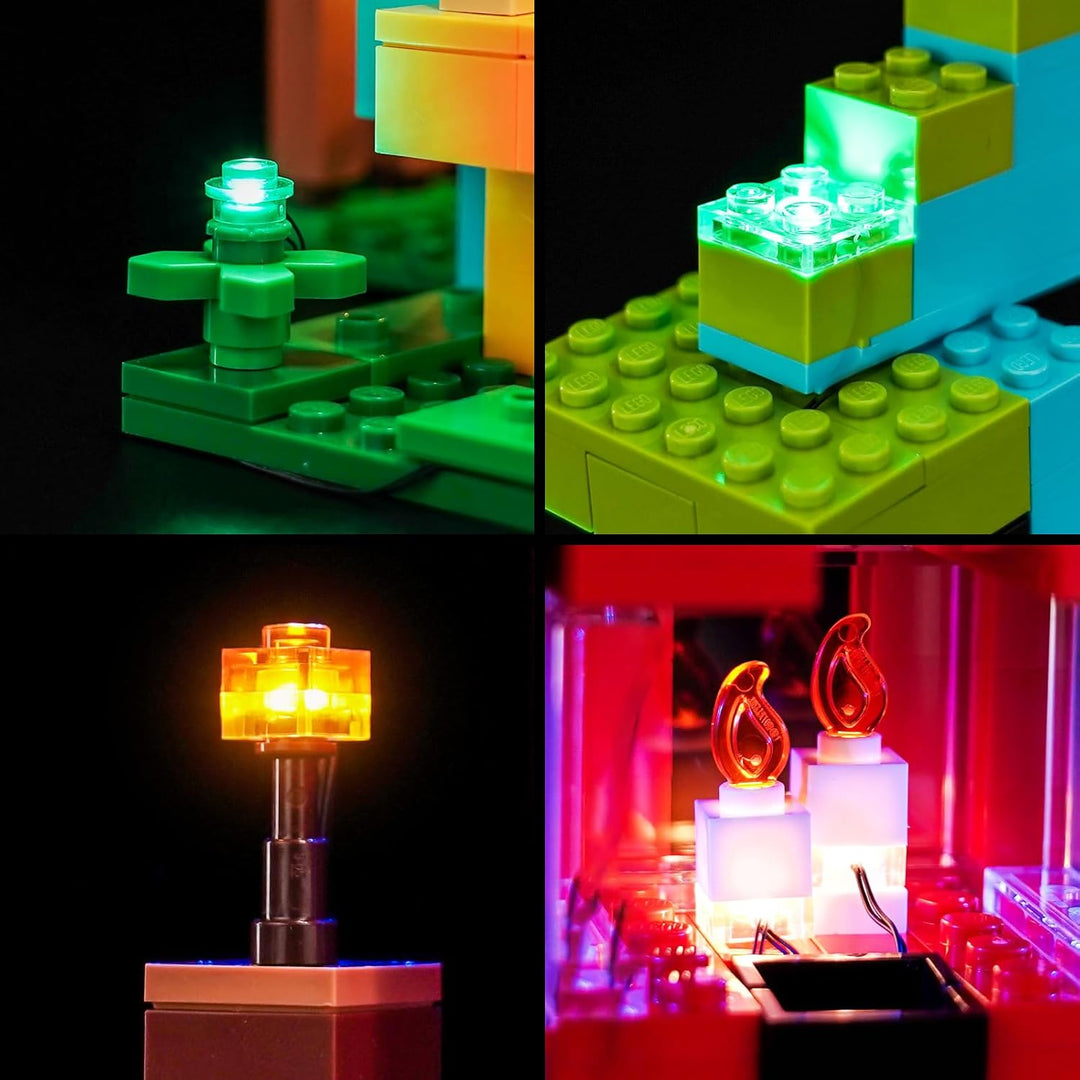 Led Licht Set Kompatibel mit Lego The Parrot Houses 21282 (Kein Modell), Dekorationsbeleuchtungsset