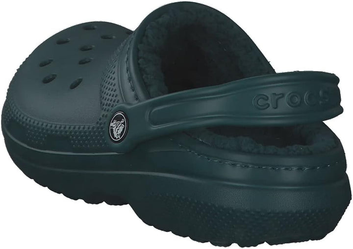 Crocs Unisex Classic Lined Clogs 33/34 EU Evergreen, 33/34 EU Evergreen