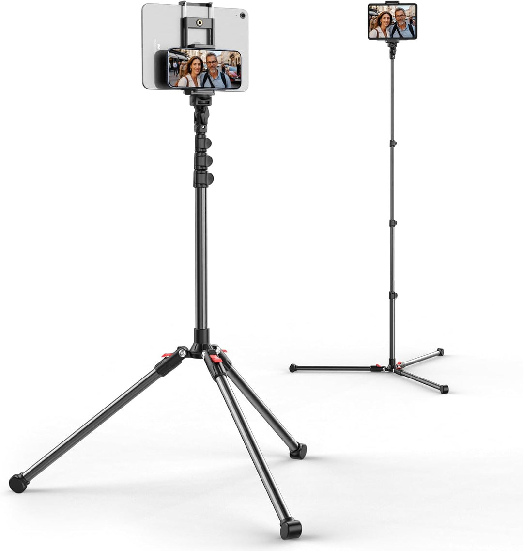 CAMBOFOTO Tablet stativ ständer,Höhenverstellbar bis 187cm Halter Stativ kompatibel mit iPhone/iPad/