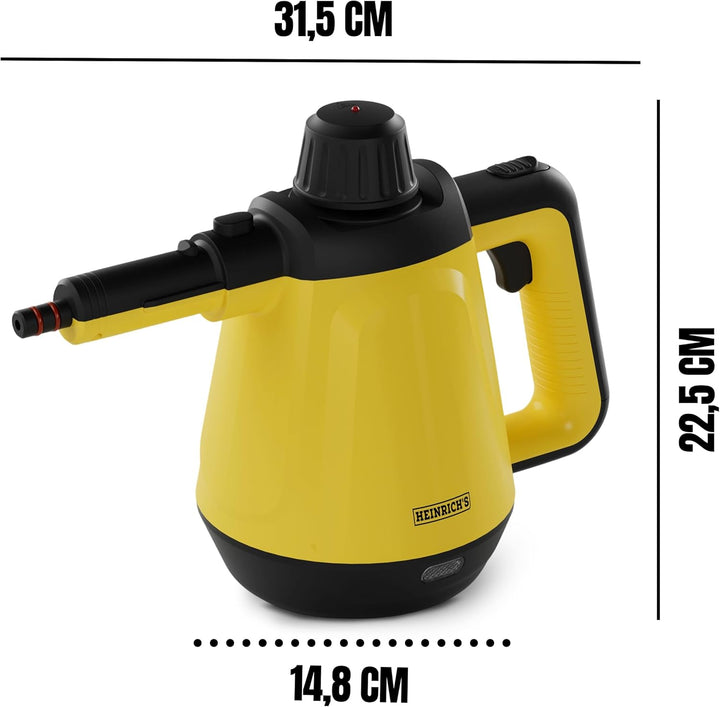 HEINRICHS Dampfreiniger, Handdampfreiniger für zuhause, Steam Cleaner, kurze Aufheizzeit 5 min., 400