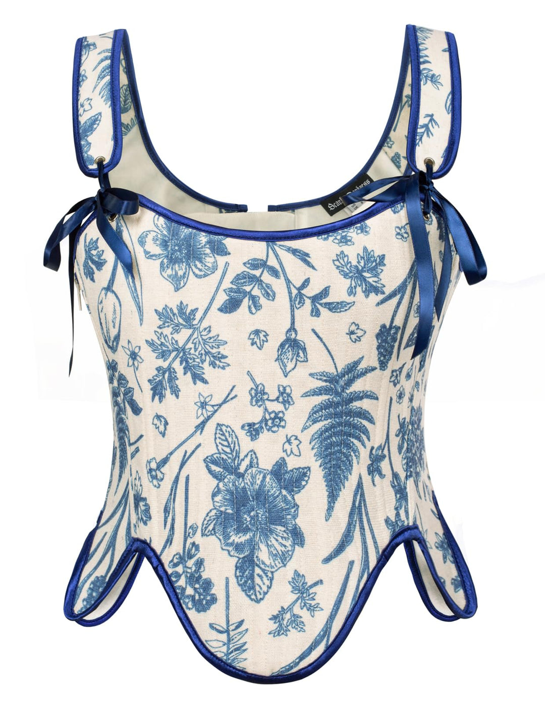 Scarlet Darkness Bustier-Top für Damen, Renaissance-Blumenmuster, Schnürung, Bodyshaper, Korsett mit