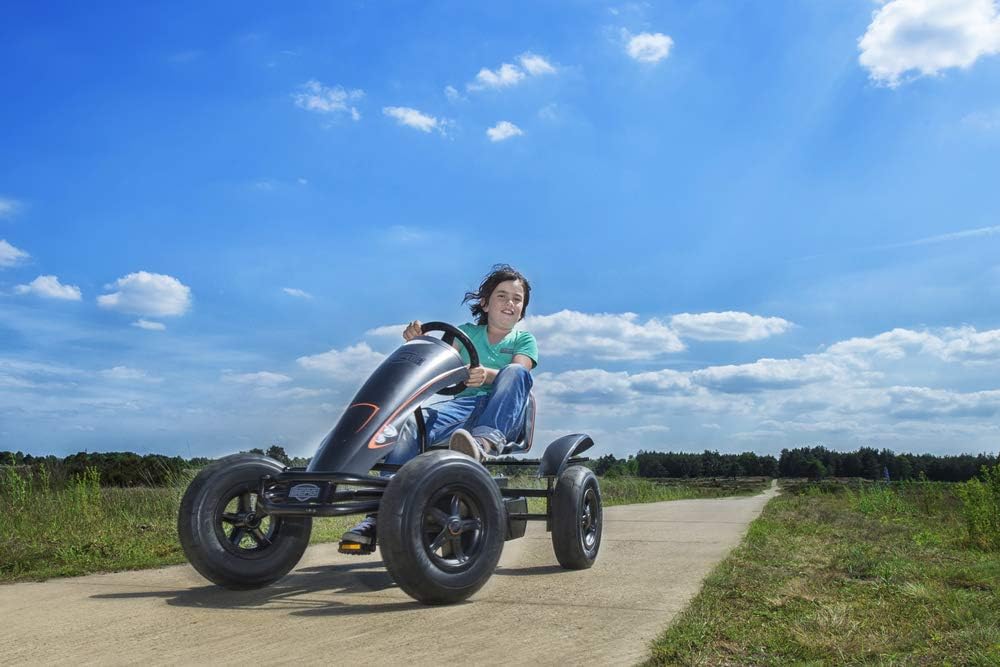 BERG Gokart Soziussitz Black Edition XL | 30kg Belastbar | Bequemer Zusatzsitz für Pedal-Gokart (XL-
