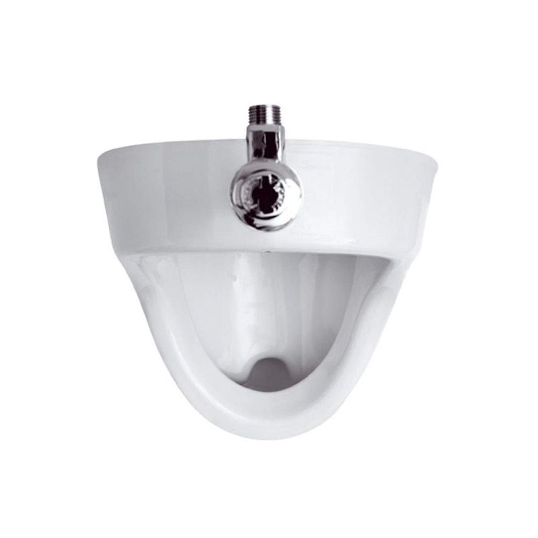 VBChome- Set: Urinal Zulauf Oben Weiss Modern Hochwertig Keramik Pinkelbecken senkrecht Pissoir PRÄS