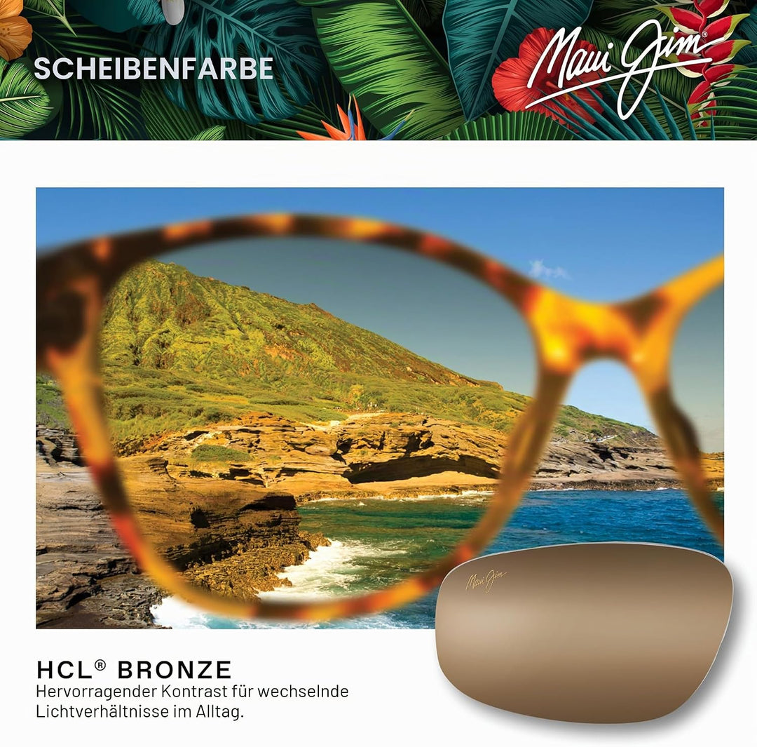 Maui Jim Unisex Ho'okipa Gafas de sol Einheitsgrösse Smoky Grau, Einheitsgrösse Smoky Grau