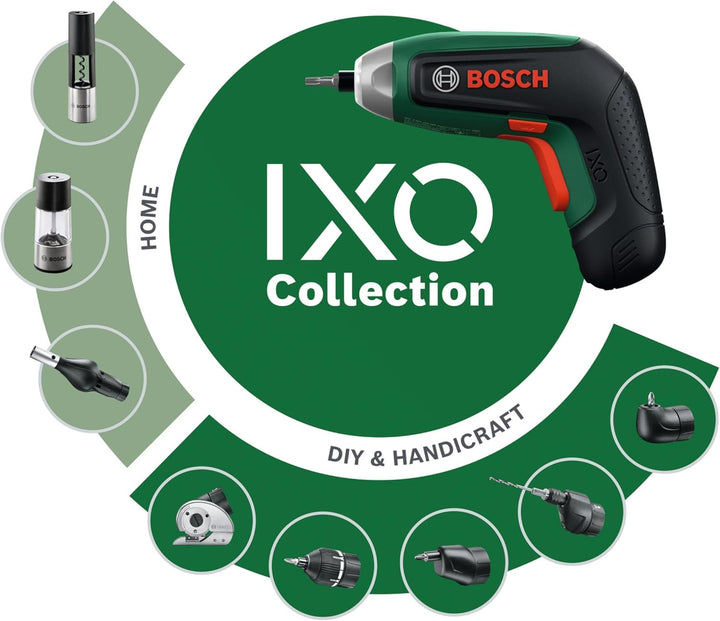 Bosch IXO8 Akku-Schrauber (Bitsatz, Aufbewahrungsbox)