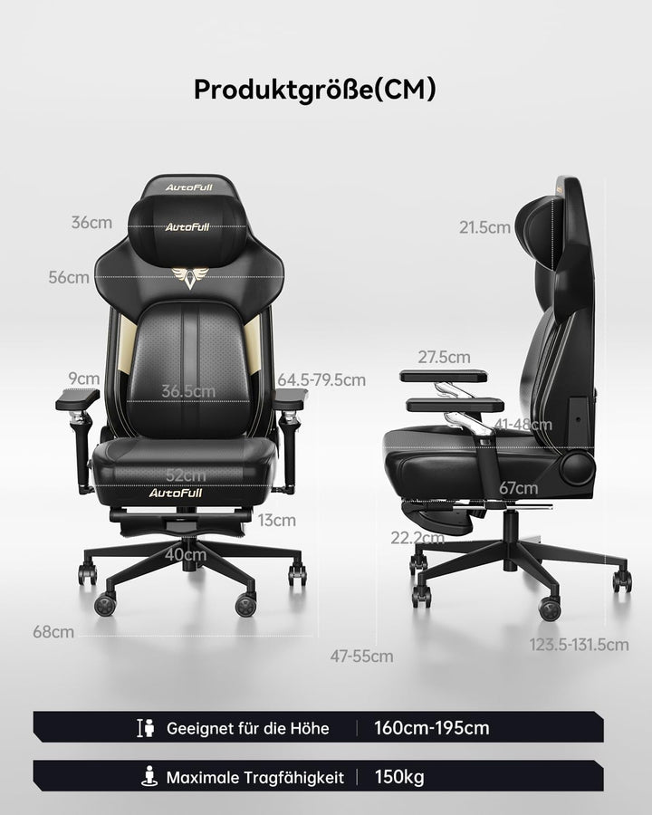 AutoFull M6 Ultra 2.0 Gaming Stuhl | Gaming Chiar Ergonomisch – Weltweit Erster mit Belüftung & Heiz