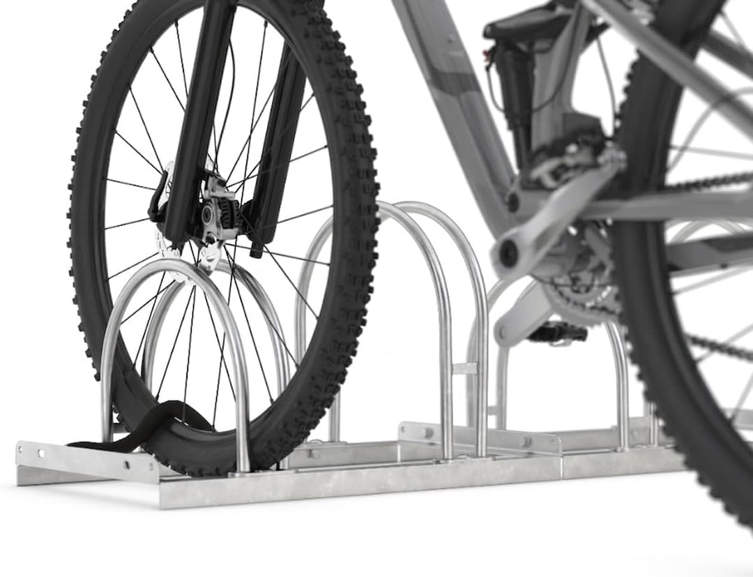 Bogenparker 5158 | Fahrradständer für 8 Fahrräder | beidseitige, abwechselnde Hoch-/Tiefeinstellung