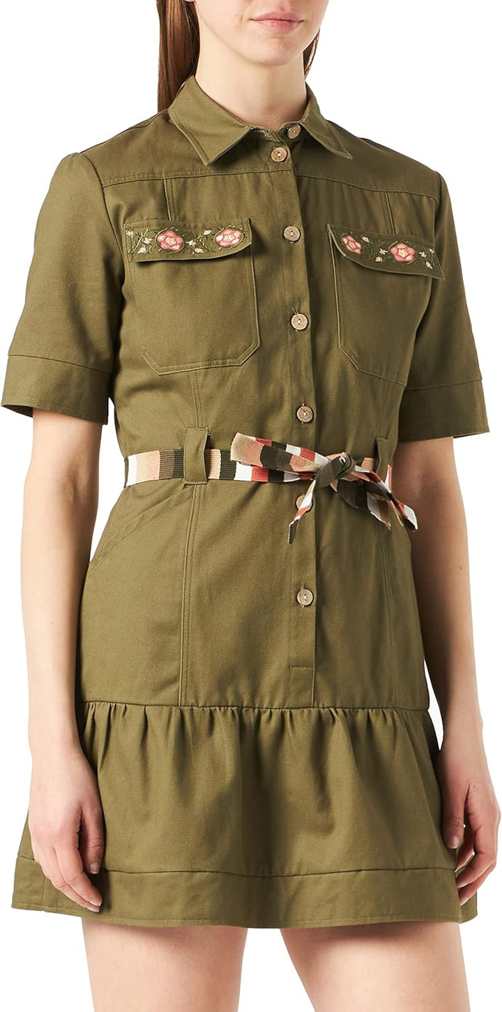 Desigual Damen Vest_Laila Lässiges Kleid M Grün, M Grün