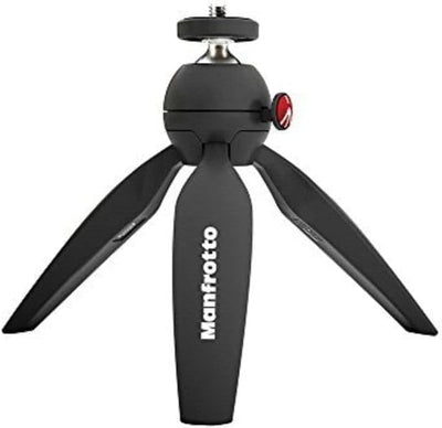 Manfrotto PIXI Tischstativ (Mini Stativ, Made in Italy, für Compact System Kamera und spiegellose Ka