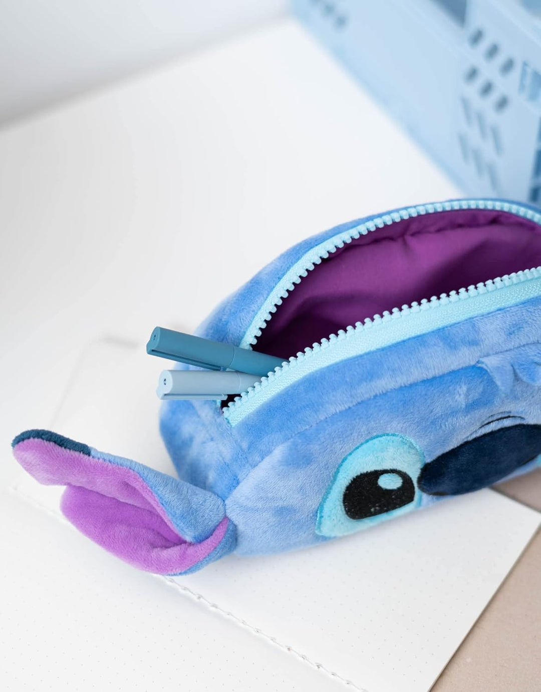Grupo Erik Plüsch Mäppchen Disney Stitch 1 Fach - Stift Etui Schule - Federmäppchen Mädchen Schlampe