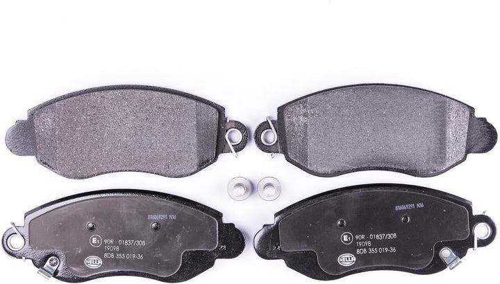 HELLA PAGID 8DB 355 019-361 Bremsbelagsatz - T9098 - Dicke/Stärke: 18.4mm - Bremssystem: Bosch - mit