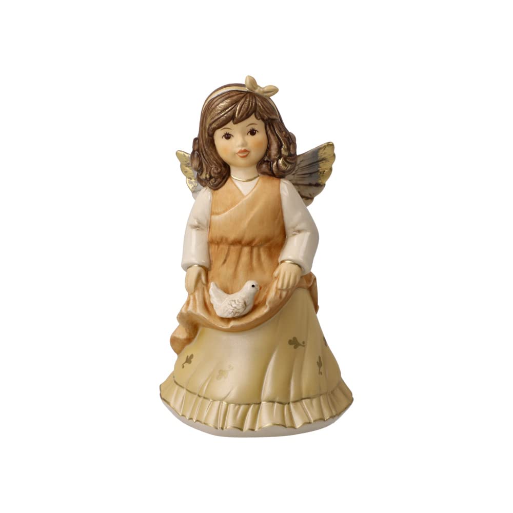 Goebel Weihnachtsdekoration Engelsfigur aus Porzellan hergestellt, Masse: 14.5 cm x 8.5 cm x 7.5 cm,