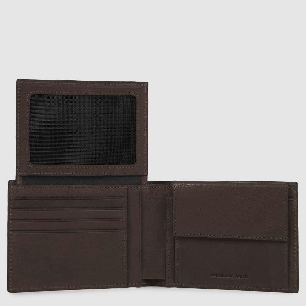 Piquadro Black Square Münzbörse, Einheitsgrösse Braun (Testa Di Moro), Braun (Testa Di Moro)
