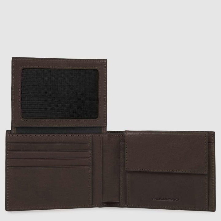 Piquadro Black Square Münzbörse, Einheitsgrösse Braun (Testa Di Moro), Braun (Testa Di Moro)