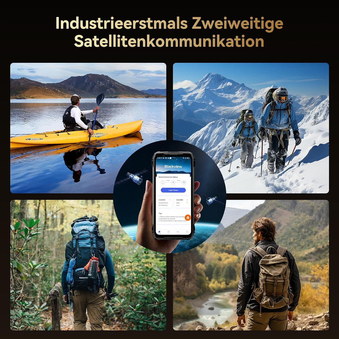 Blackview Xplore 2 Satellite Outdoor Handy Ohne Vertrag 5G, 20000mAh Batterie-Android 15 baustellenh