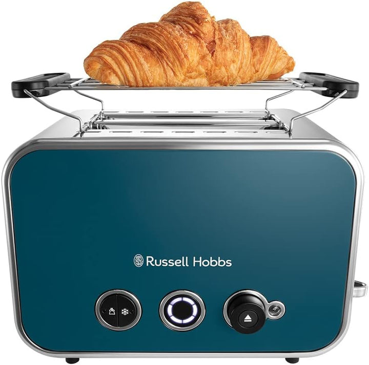Russell Hobbs Toaster [für 2 Scheiben] Distinctions Edelstahl Ocean Blue (extra breite Toastschlitze