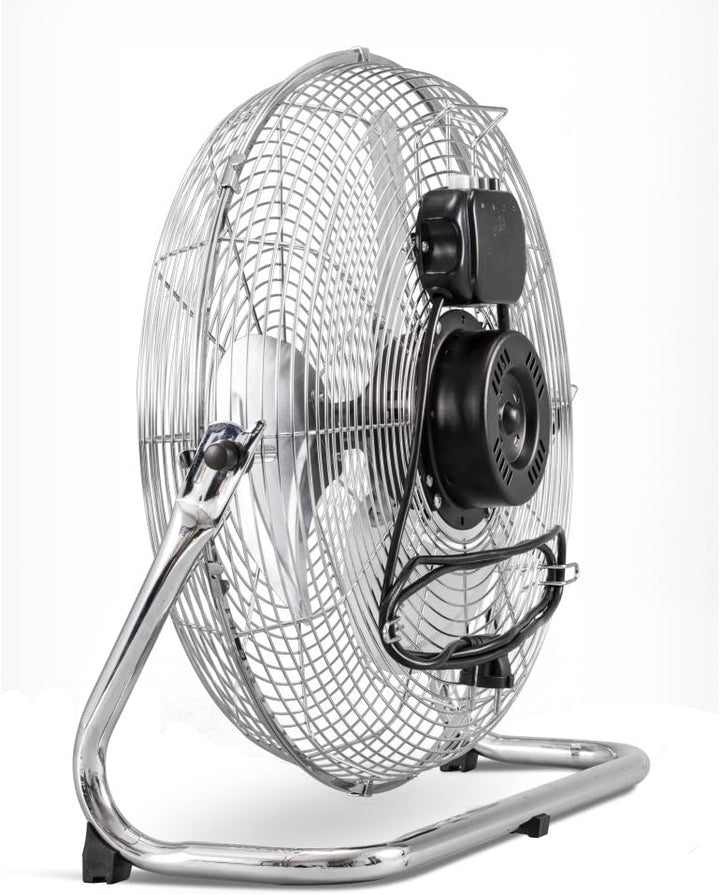 TROTEC Bodenventilator TVM 18 – 100 Watt, Neigungswinkel 110°, 3 Stufen, Ø 45 cm, kippfester Stand,