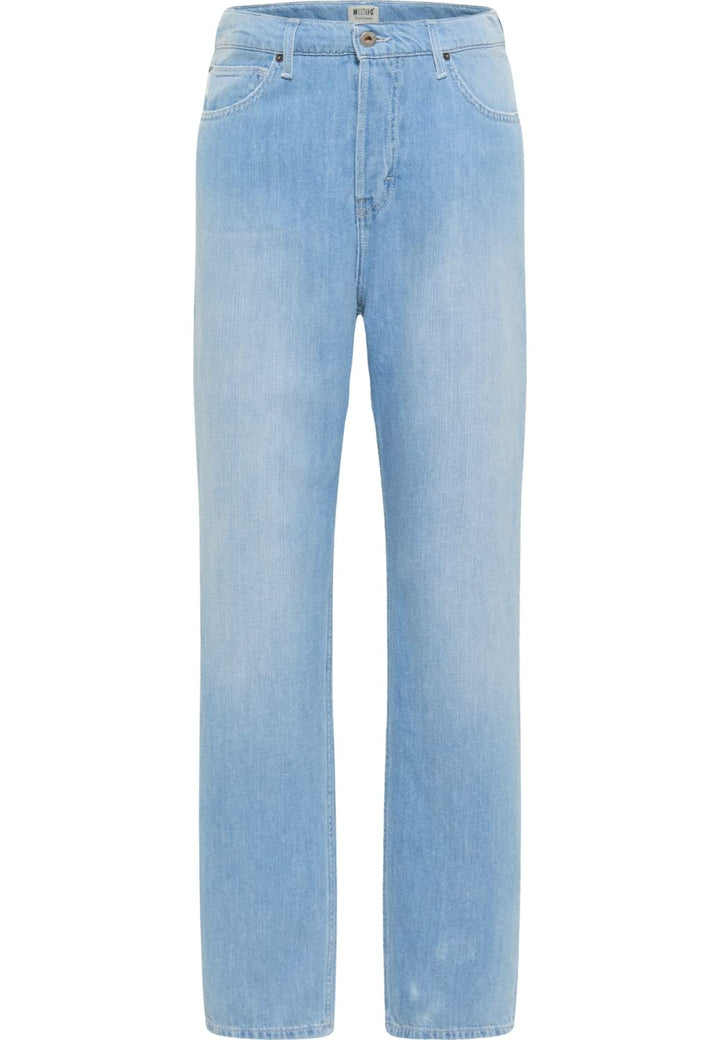 MUSTANG Damen Jeans Hose Style Moms 25W / 32L Mittelblau 301, 25W / 32L Mittelblau 301
