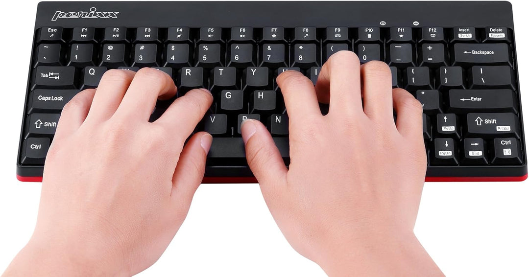 Perixx PERIDUO-712, Kabelloses Mini Tastatur und Maus Set - Minigrösse - mit Nano Receiver - 2.4Gh -