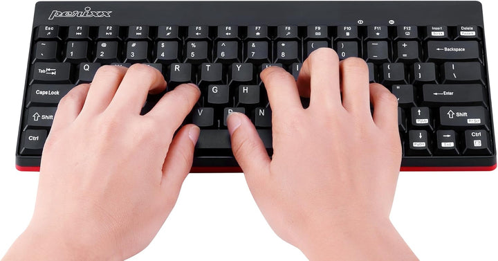 Perixx PERIDUO-712, Kabelloses Mini Tastatur und Maus Set - Minigrösse - mit Nano Receiver - 2.4Gh -