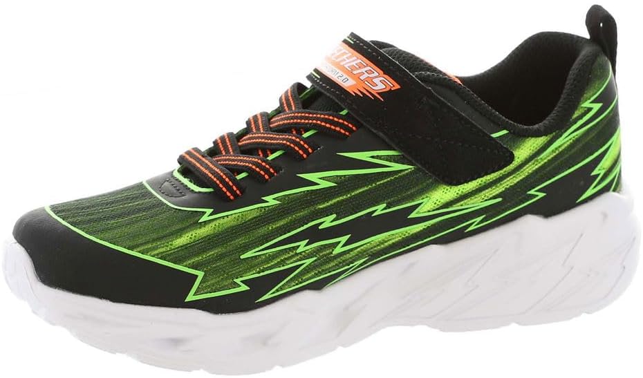 Skechers Jungen Light Storm 2.0 Sneaker 31 EU Schwarz Limettengrün, 31 EU Schwarz Limettengrün