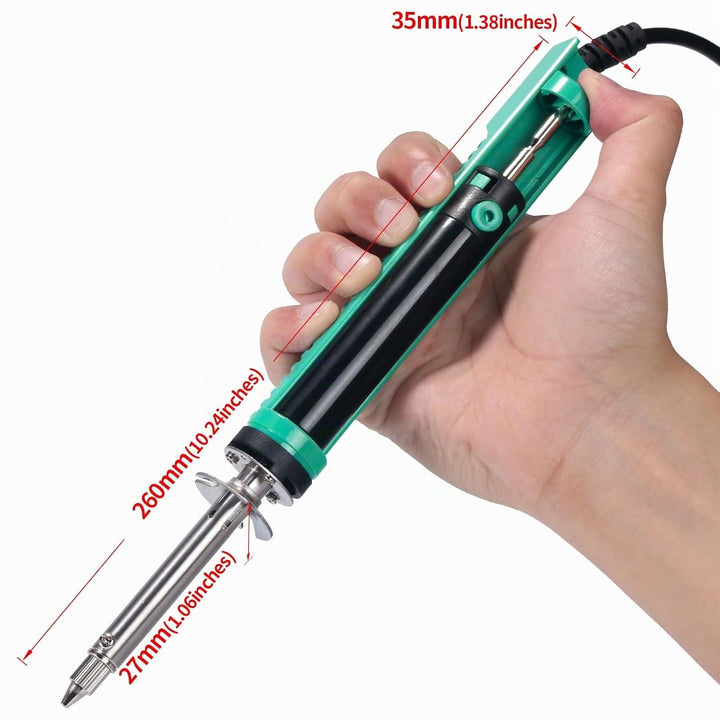 YIHUA 929D-V Elektrisches Vakuum Entlötkolben Lötkolben Sauger Entlötpumpe mit kürzerem Ladegriff un