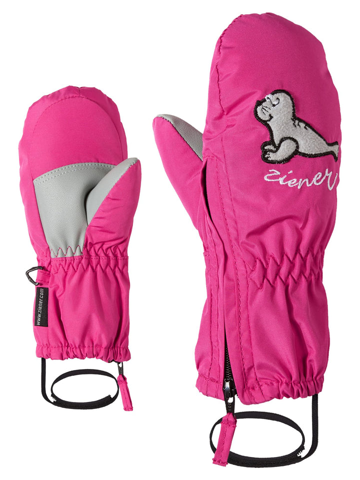 Ziener Baby LE Zoo Minis Glove Ski-Handschuhe rosa (pop pink) 104, rosa (pop pink) 104